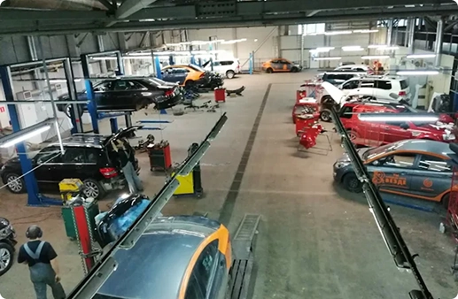 Этапы ремонта бампера автомобиля