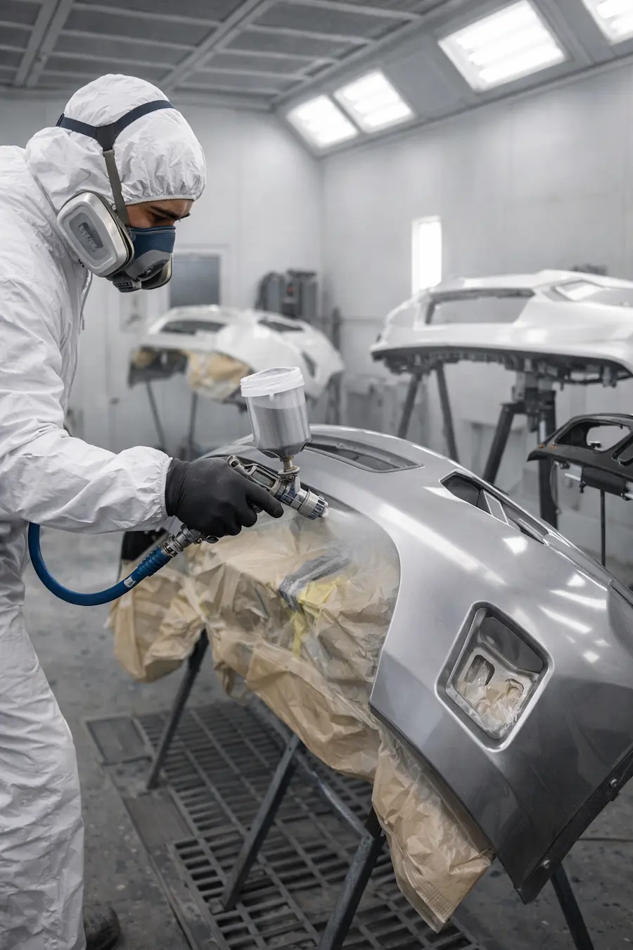 Покраска бамперов и пластика