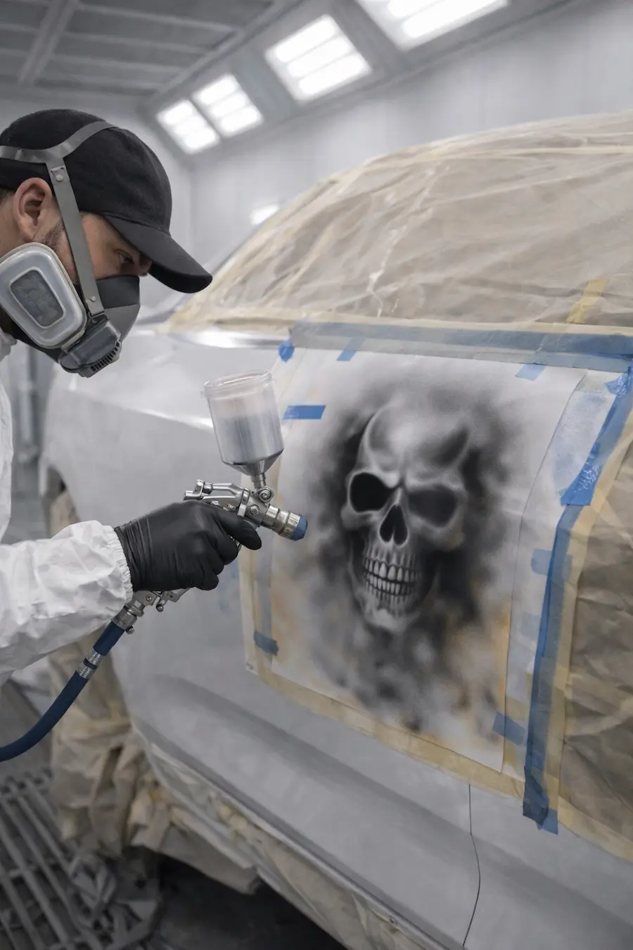 Трафаретная покраска